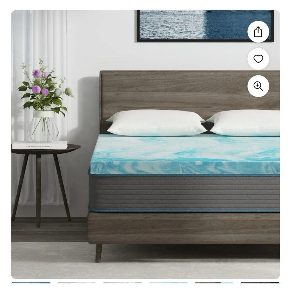 2 inch Memory Foam Mattress Topper, Twin Mattress